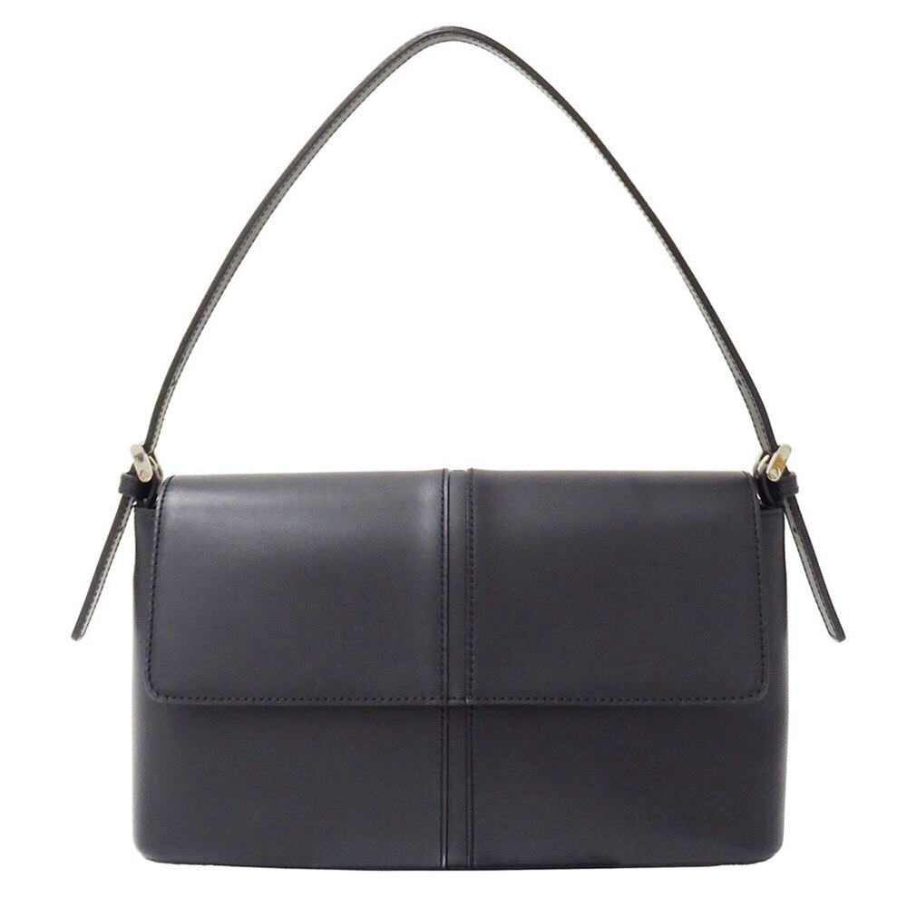 Burberry handbag, women's brand shoulder bag, leather, black, one-shoulder st...